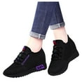 thumbnail image 3 of Womens Slip on Shoes Breathable Sneakers Inner Highten Insole Non Slip Shoes Low Top Casual Shoes, 3 of 5