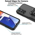 thumbnail image 5 of Galaxy A14 5G Case, 2 in 1 Phone Case for Samsung Galaxy A14 5G 6.6", Takfox Rubber & Rugged Shockproof Protection Heavy Duty Full Body Hard Bumper with Ring Stand Kickstand Cover,Black, 5 of 8