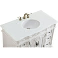 thumbnail image 7 of Elegant Lighting VF38842AW-VW Oakland 42" Free Standing Single Basin Vanity Set - Off, 7 of 7