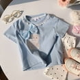 thumbnail image 2 of WENXIAOO T-Shirts à Manches Courtes pour Filles Col Rond T-Shirts Graphiques Mode pour Enfants Tenue d'Été pour Tout-Petits Tenues pour Filles 5-6 Ans, 2 of 7