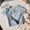 Light Blue, variant on Girls Tops Size 11-12Y Short Sleeve Cute Cat Print Summer Graphic Tees with Lace Collar Bow Tie Casual Kids T Shirts