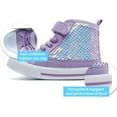 thumbnail image 5 of Toddler and Little Kid High Top Canvas Sneakers - Color-Shifting Flip Sequins for Sparkly Playtime Fun, 5 of 12
