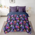 thumbnail image 2 of Homewish Kawaii Snowman Bedding Comforter Set 7pcs for Kids Children,Christmas Tree Queen Bedding Sets Super Cozy,Happy Xmas Queen Sheet Sets,Breathable Home Decor,Reversible, 2 of 8