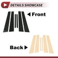 thumbnail image 4 of Unique Bargains 6 Pcs Door Pillar Window Trim for Mercedes S-Clas 2007-2013 Front Rear Left Right Anti Scratch Sticker Pillar Posts Door Outer Exterior Cover Black, 4 of 7