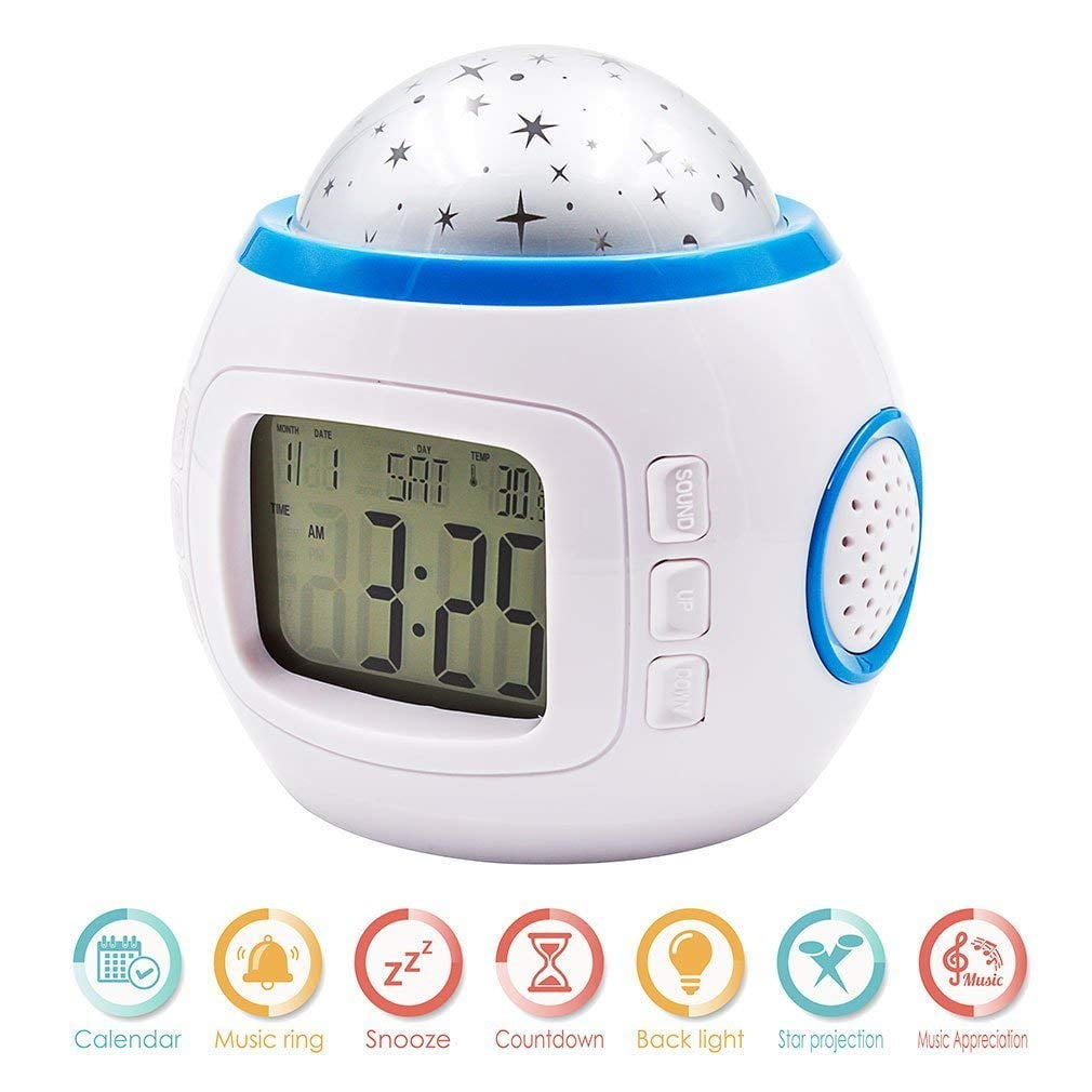 Night Light Projector Lamp Bedroom Alarm Clock With Digital Projector Lamp Bedroom Alarm Clock