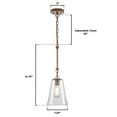 thumbnail image 3 of Westinghouse 6130400 Biloxi 7" Wide Mini Pendant - Barnwood, 3 of 7