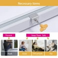 thumbnail image 5 of Window Locks, Adjustable Window Locks,Sliding Security Window Lock with Key, For Vertical and Horizontal Sliding Windows and Sliding Doors,Security Window Stoppers for Patio Bedroom(Silver), 5 of 8