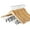 Natural, variant on ACSTEP Wooden Hangers 12 Pack Hangers with Clips Premium Wooden Hangers for Clothes Suit, White