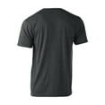 thumbnail image 2 of Tultex - Unisex Poly-Rich V-Neck T-Shirt - 207 - Heather Charcoal - Size: 3XL, 2 of 2