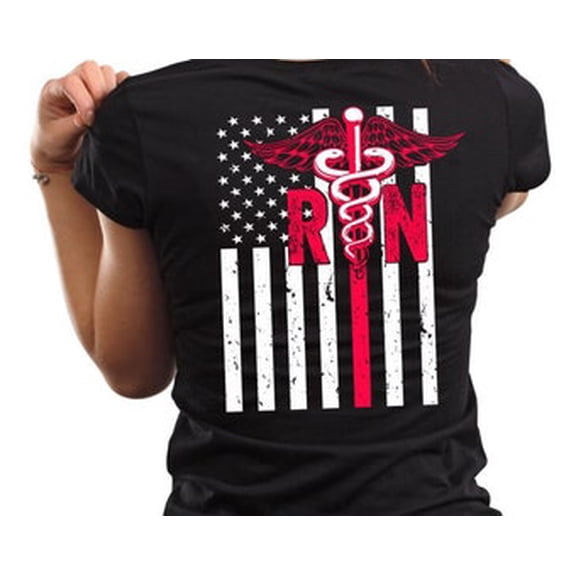 Official Nurse Flag Shirt USA Patriotic RN Gift Tee