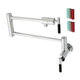 thumbnail image 3 of Kingston Brass KS4106CKL Kaiser Wall Mount Pot Filler Faucet, Polished Nickel, 3 of 8