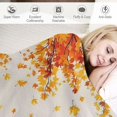 thumbnail image 3 of Orinice Falling Leaves Warm Lightweight Blanket Soft Fleece Blankets for All Seasons - Decorative Cow Gifts Blanket for Bed, Couch, Sofa - Multiple Sizes Available 40x50in, 3 of 6