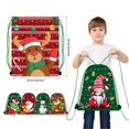 thumbnail image 4 of Bolsa con cordón de Feliz Navidad, saco de Papá Noel, embalaje de almacenamiento, mochila de regalo para Navidad, paquete de regalos de fiesta de año nuevo, 4 of 4