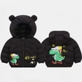 thumbnail image 2 of SGMVNU Baby Boys Girls Winter Coats with Bear Hoods Unisex Toddler Kids Lightweight Zipper up Down Jacket Snow Clothes(Size 5-6 Years,Black), 2 of 3