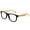 Black, variant on Newbee Fashion - Real Bamboo Temples Clear Frames Glasses Men Women Wooden Frames
