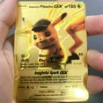 thumbnail image 3 of Metal Card Gold Vmax Card Pikachu Charizard English Iron Cards Mega Vstar GX Package Anime Game Battle Collection Gifts, 3 of 5