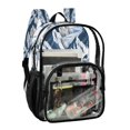 thumbnail image 2 of Ttyddzy Clear Backpack Heavy Duty PVC Transparent Backpack for College Workplace, Blue Peaks, 2 of 8