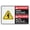 Warning Sign 4, variant on Danger High Voltage Inside Do Not Enter With Graphic Bilingual Spanish Aluminum Metal Tin Sign 8"x12" - Safety Restriction Alert Warning Plate, Bilingual Indoor Voltage Sign