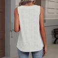 thumbnail image 6 of Tank Tops for Women Womens Pleated Tops Long Tunic Tank Tops for Women Womens Spaghetti Strap Tank Top Sleeveless Summer Tops V Neck Tank Tops Gray XL, 6 of 8