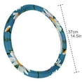 thumbnail image 4 of Daisy 14.5 Inch Printing PVC Leather Car Wheel Cover Auto Accessories Steering Wheel Covers, 4 of 6