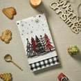 thumbnail image 7 of Sm:)e Festive Kitchen Towels Holiday Decor Buffalo Plaid Polyester Dish Towels (4 Count), 7 of 7