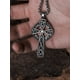thumbnail image 4 of Collar HAQUIL con forma de cruz celta de acero inoxidable para hombre y mujer, 4 of 4
