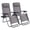 Gray, variant on EDX Zero Gravity Chair Outdoor Lounge Chair，Suitable for Beach Terrace Pool Patio, Gray 2-Pack