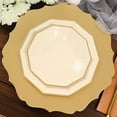 thumbnail image 7 of BalsaCircle 25 Beige 7" Disposable Paper Salad Plates Gold Trim Tableware Decorations, 7 of 7