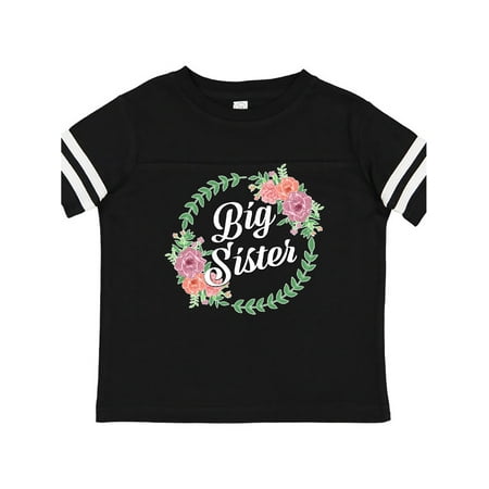 

Inktastic Big Sister with Flower Circle Gift Toddler Toddler Girl T-Shirt