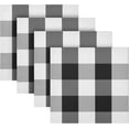 thumbnail image 5 of Dreamtimes Black and White Buffalo Check Cloth Napkins Set of 1,Reusable Washable Polyester Dinner Table Napkins for Kitchen,Dining,Restaurant,Party Decoration, 5 of 7