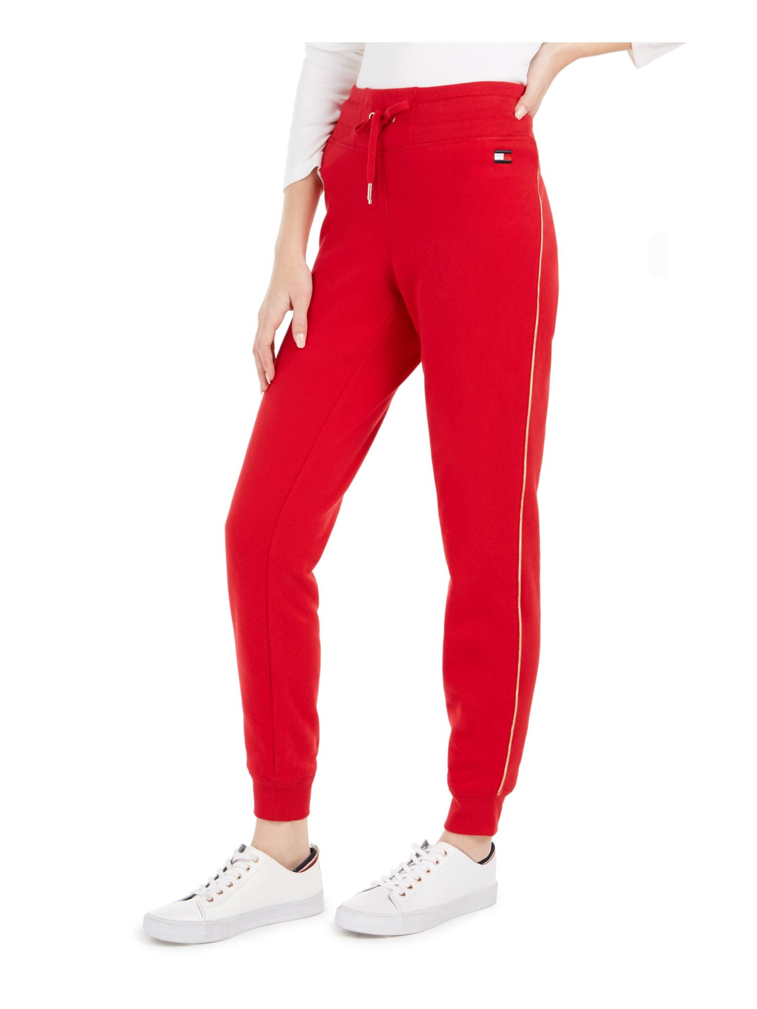 TOMMY HILFIGER Womens Red Pants Size M 