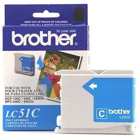 Brother Genuine LC51C Innobella Printer Ink, Cyan
