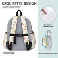 thumbnail image 5 of Dinosaur with Bones Pattern Cute School Backpack with Padded Back and Adjustable Shoulder Straps 13.4"x11"x4.7", 5 of 5