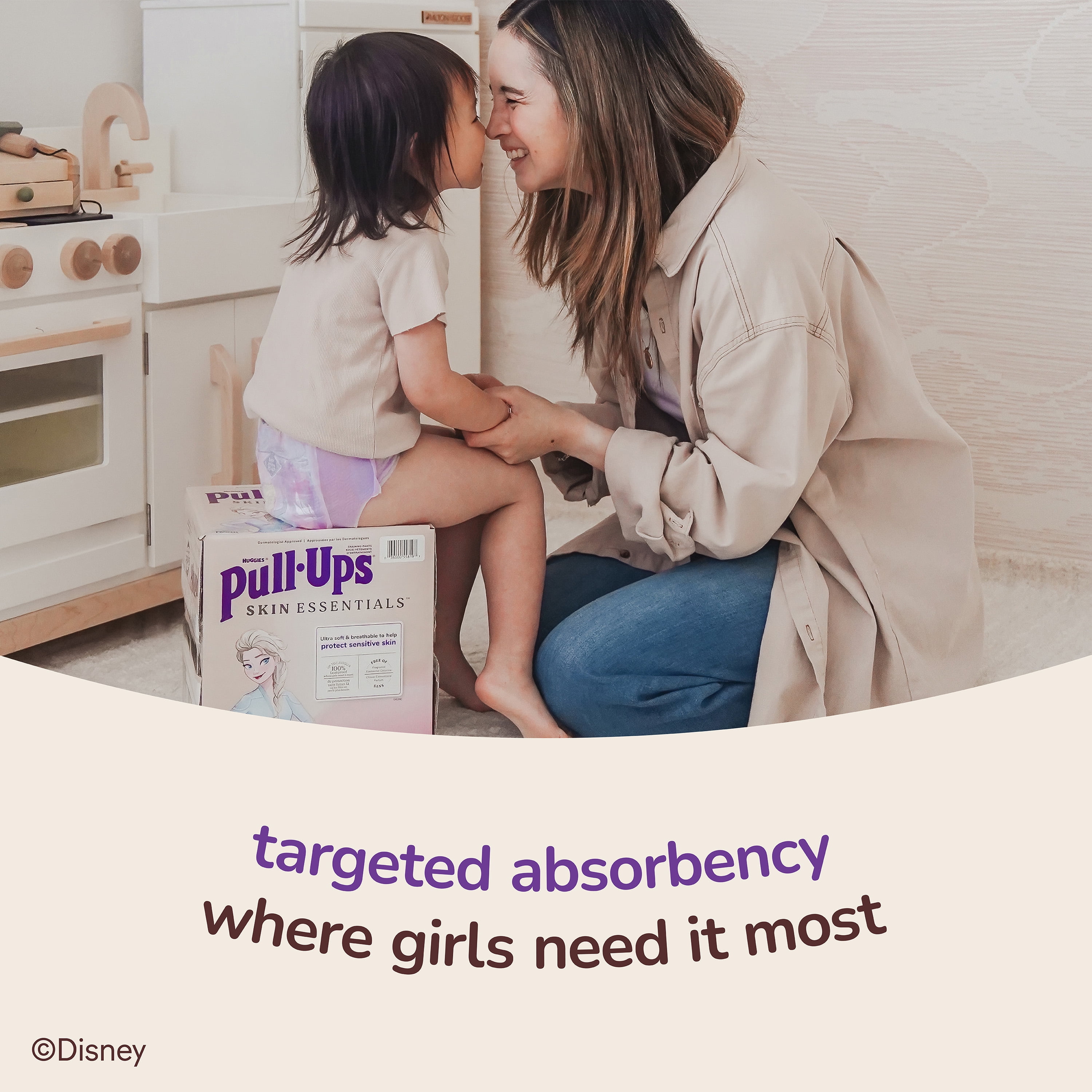 Pull-Ups Girls' Skin Essentials Training Pants, 3T-4T (32-40 lbs), 54 Ct