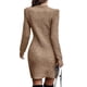 thumbnail image 4 of Txlixc Vestido de punto femenino, mini vestido de manga larga Txlixc moda, 4 of 6