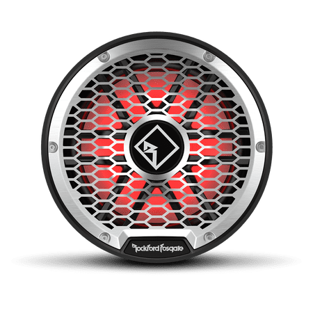 Rockford Fosgate M2D4-12IB Color Optix 12  DVC 4-Ohm Infinite Baffle Multicolor LED Lighted Marine Subwoofer - Black / Stainless