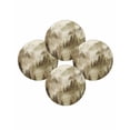 thumbnail image 7 of 13 Inch Round Placemats Set of 4, Brown Mountain Non Slip Heat Insulation PP Table Mats, Misty Forest Nature Woodland Pine Tree Landscape Washable Place Mats for Kitchen Dining Party Table Decor, 7 of 7