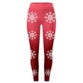 thumbnail image 4 of MKLEKYY Leggings navideños con estampado de copos de nieve para mujer, pantalones de yoga para fitness y deportes., 4 of 4