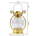 thumbnail image 3 of Pnellth LED Lantern Vintage Battery Operated Portable Handle Home Decor Flameless Electronic Candle Lamp Night Light Christmas Halloween Party Festival Supplies Gift, 3 of 11