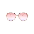 thumbnail image 2 of Womens Double Rim Pilots Style Officer Sunglasses Gold White Pink Blue, 2 of 4