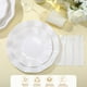 thumbnail image 3 of Suministros de fiesta Ziliny Scallop White, 350 unidades para 50 invitados, 3 of 6