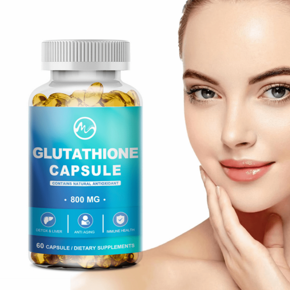 Best Glutathione Supplements For Skin Whitening Minch 800mg Glutathione Supplement- Skin Lightening and Anti-Aging- 60