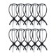 thumbnail image 1 of 10 Piezas Soporte para Exhibición de Sombreros Soporte para Cabeza de Pelucas Estante de Exhibición de Mesa Ligero Soporte para Pelucas para Salón de negro, 1 of 9