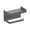 Grey, variant on 1pcs Self-Adhesive Toilet Paper Holder with Phone Shelf, Wall Mounted Toilet Paper Holder, Rustproof Bathroom Washroom Tissue Roll Holder with Shelf