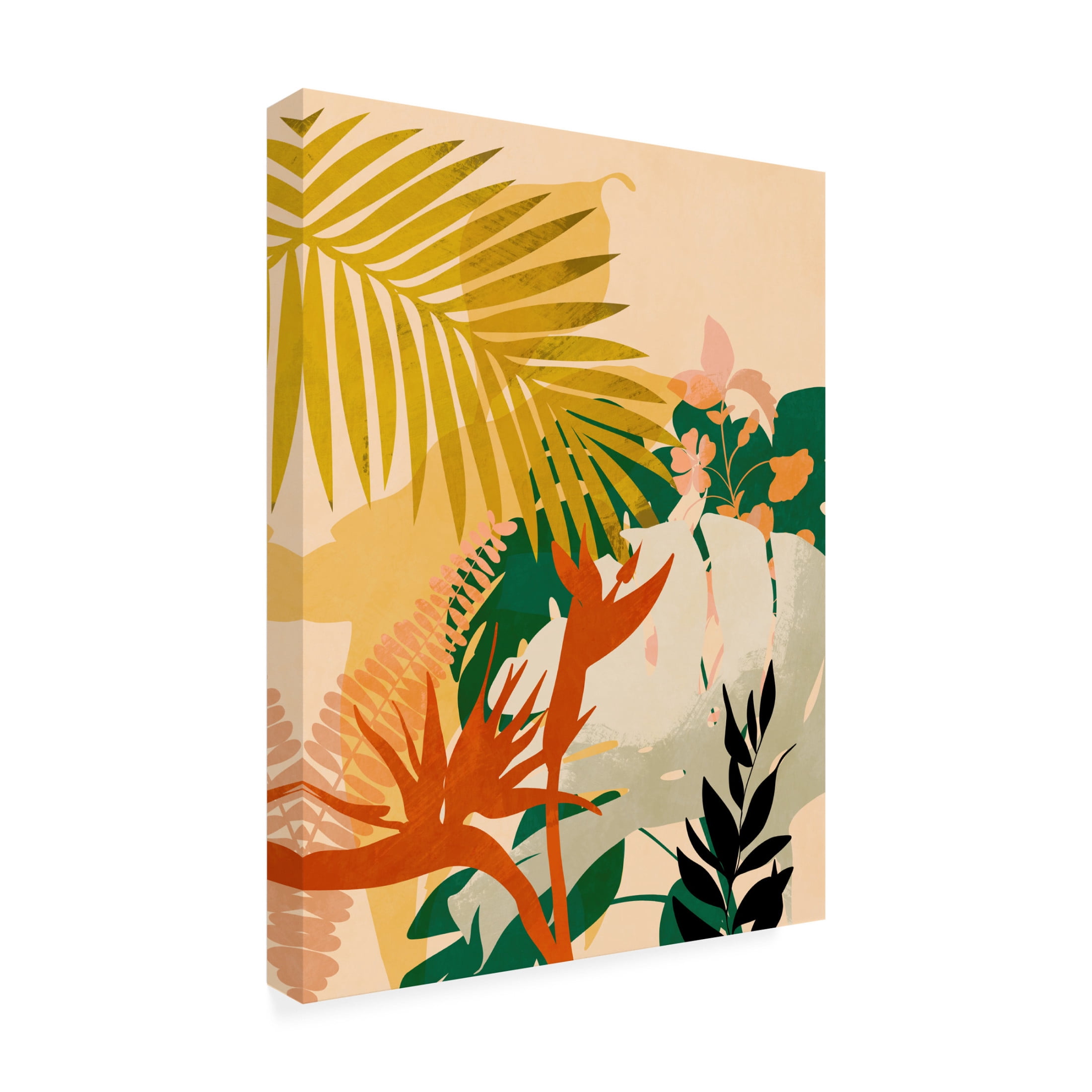 Trademark Fine Art Ana Rut Bre Leaves 24 Canvas Wall Art