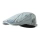 thumbnail image 1 of Gorra plana Gatsby Newsboy, unisex, de mezclilla, lavado claro, ajustable, 1 of 2