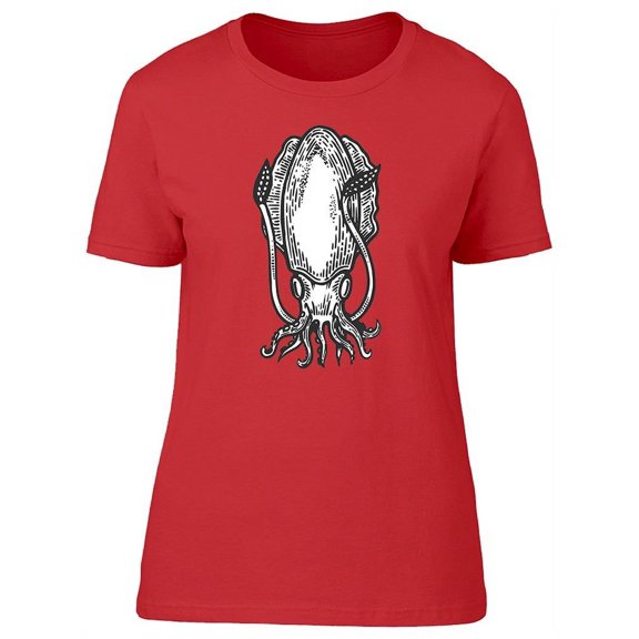 Cuttlefish Sea Animal Art T-Shirt Women -Image by Shutterstock, Female Medium