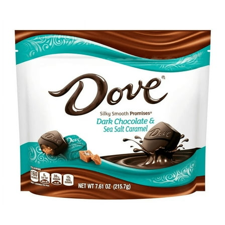 Promises Sea Salt and Caramel Dark Chocolate Candy - 7.61 oz Bag