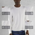 thumbnail image 2 of Members Only Men's Crew Neck T-Shirt Rayon from Bamboo Long Sleeves, 2 of 5