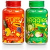 Balance Of Nature Fruit and Vegetable Supplements - 90 Fruit and 90 Veggie Capsules - Green and Red Superfood, Better Than A Multivitamin, Vegan, No Fillers or Extracts, 100% Natural Whole Food